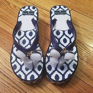 Kate Spade platform thong sandals